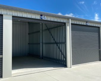 open storage unit at facility